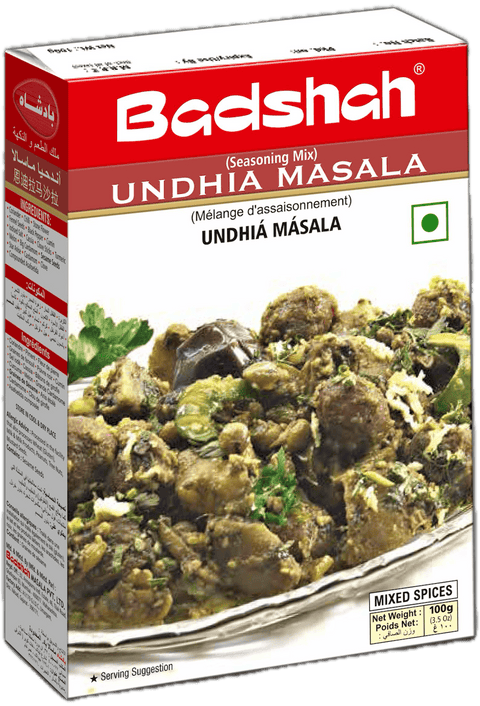 A packet of Undhia Masala from Badshah of 100g