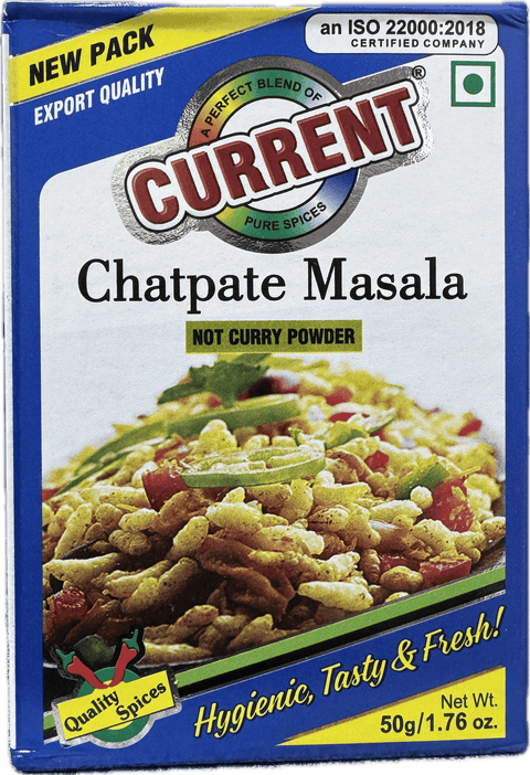 A packet of Chatpate Masala from Current of 50g