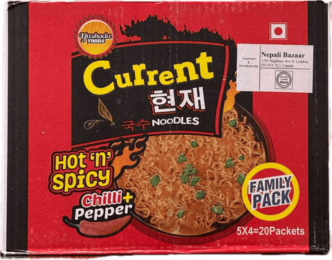 A box of Hot n Spicy Noodles from Current of total 2kg