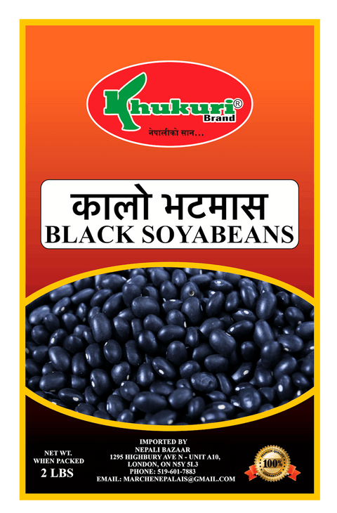 A packet of Black Soyabeans from Khukuri of 2 lbs