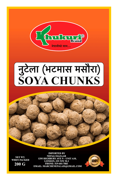 A packet of Soya Chunks (Neutela) from Khukuri of 200g