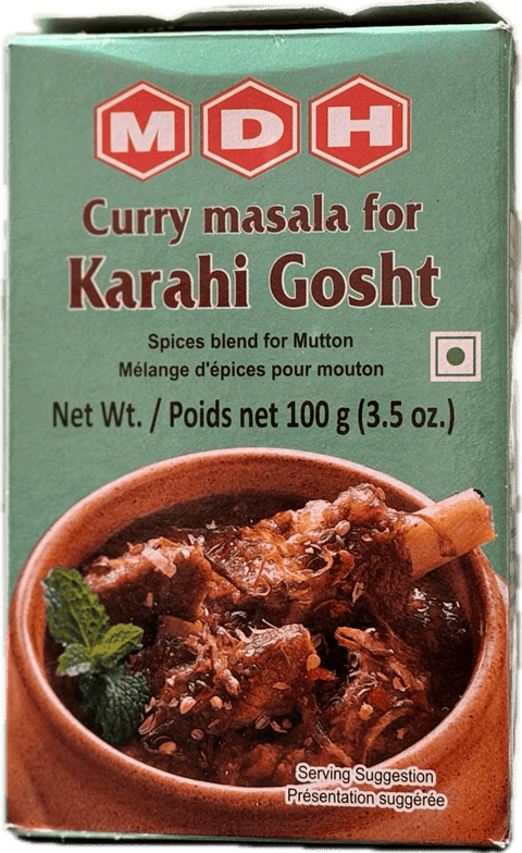 A packet of Karahi Gosht Curry Masala from MDH of 100g