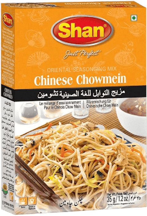 A packet of Chinese Chowmein Masala from Shan of 35g