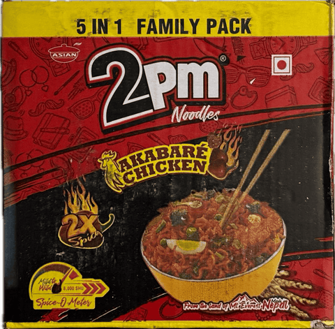 A box of 2PM 2x Spicy Akabare Chicken Noodles of total 2kg