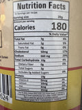 A glass bottle showing Badel Achar (Wild Boar Pickle) from Kalo Kalki of 380g with nutrition facts