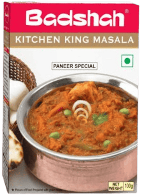 A packet of Kitchen King Masala from Badshah of 100g