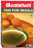 A packet of Pani Puri Masala from Badshah of 100g