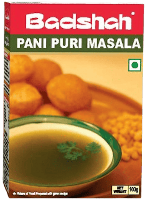 A packet of Pani Puri Masala from Badshah of 100g