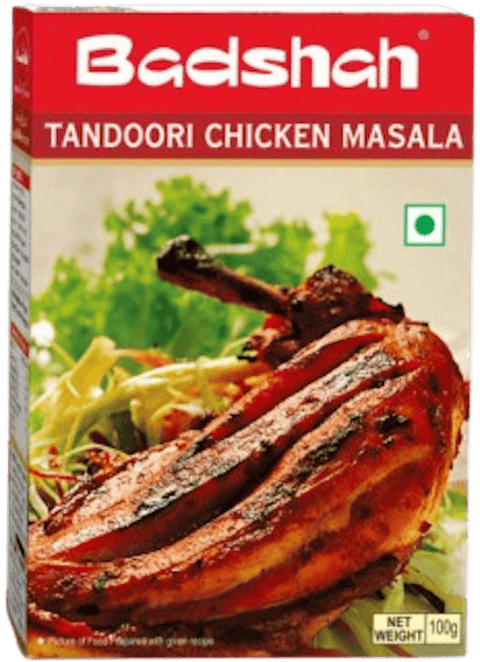 A packet of Tandoori Chicken Masala from Badshah of 100g