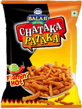 A packet of Chataka Pataka Flamin Hot Chips from Balaji of 65g