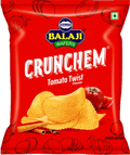 A packet of Crunchem Tomato Twist Wafers from Balaji of 135g