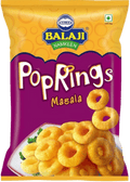 A packet of Masala Poprings Wafers from Balaji of 65g