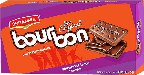 A packet of Bourbon from Britannia of 390g