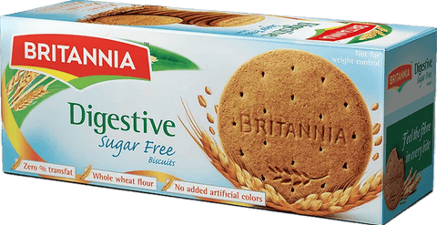 A packet of Sugar Free Digestive Biscuits from Britannia of 350g