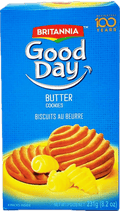 A packet of Good Day Butter Cookies from Britannia of 231g