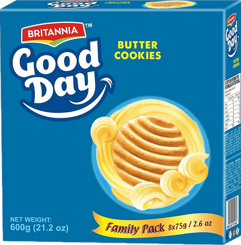 A packet of Good Day Butter Cookies from Britannia of 600g