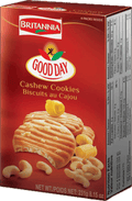 A packet of Good Day Cashew Cookies from Britannia of 231g