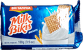 A packet of Milk Bikis from Britannia of 100g