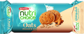 A packet of Nutri Choice Oats Almond & Milk Cookies from Britannia of 75g