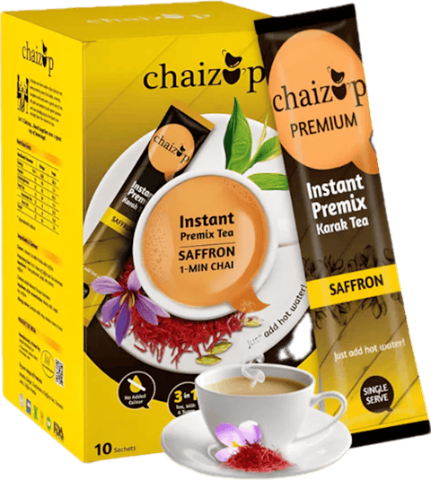 A packet of Saffron Tea from Chaizop of 240g