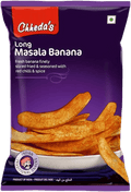 A packet of Long Masala Banana from Chedda's of 170g