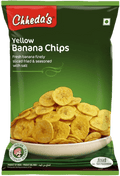 A packet of Yellow Banana Chips from Chheda's of 400g
