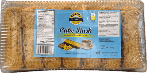 A packet of Sugarfree Cake Rusk from Crispy of 650g