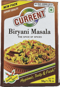 A packet of Biryani Masala from Current of 50g