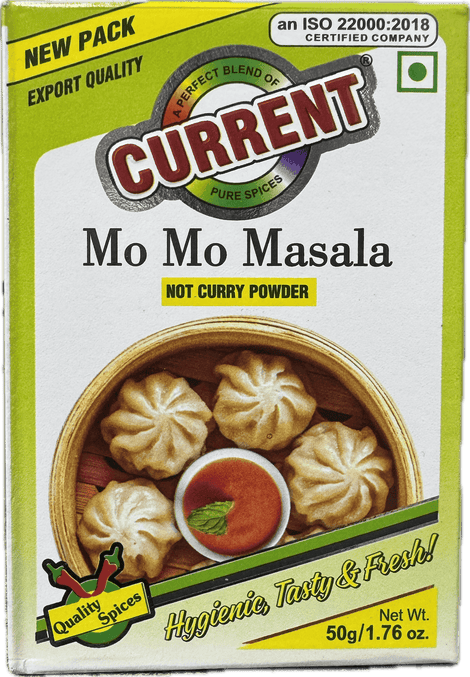 A packet of Momo Masala from Current of 50g