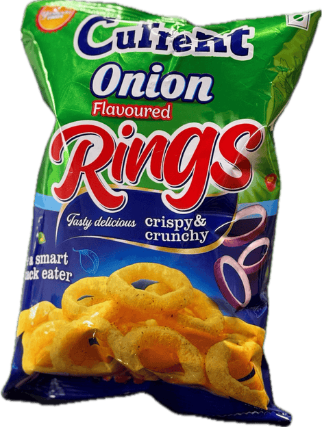 A packet of Onion Rings from Current of 50g