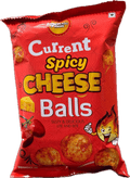 A packet of Spicy Cheese Balls from Current of 60g