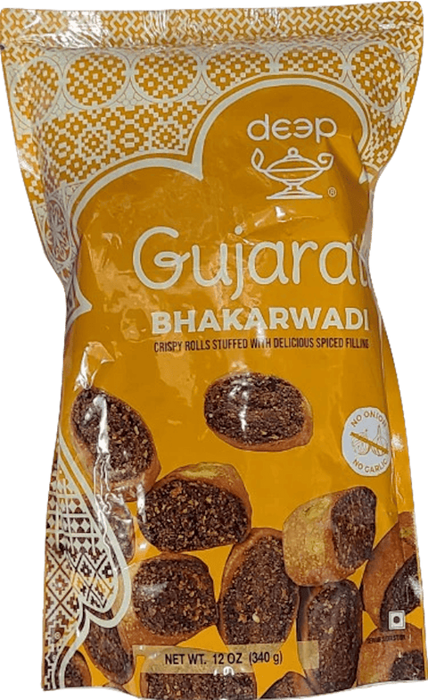 A packet of Gujarati Bhakarwadi from Deep of 340g