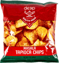 A packet of Masala Tapioca Chips from Deep of 200g