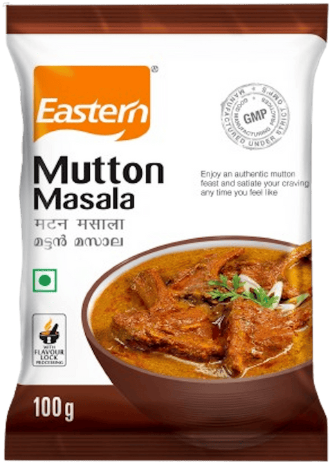 A packet of Mutton Masala from Eastern of 100g