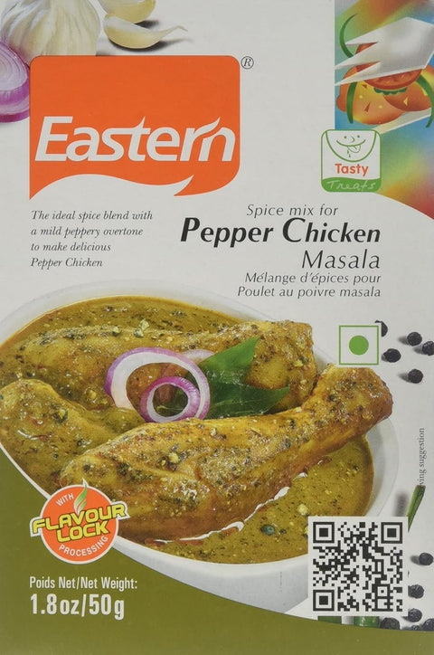 A packet of Pepper Chicken Masala from Eastern of 50g