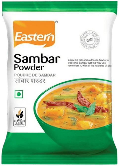 A packet of Sambar Powder from Eastern of 100g