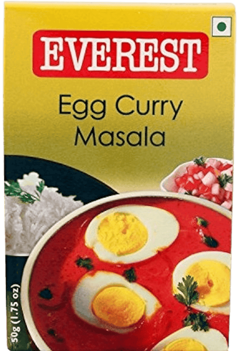 A packet of Egg Curry Masala from Everest of 50g