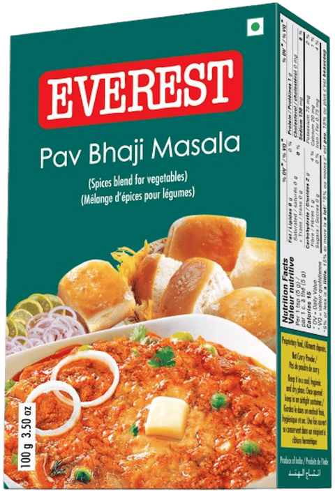 A packet of Pav Bhaji Masala from Everest of 100g