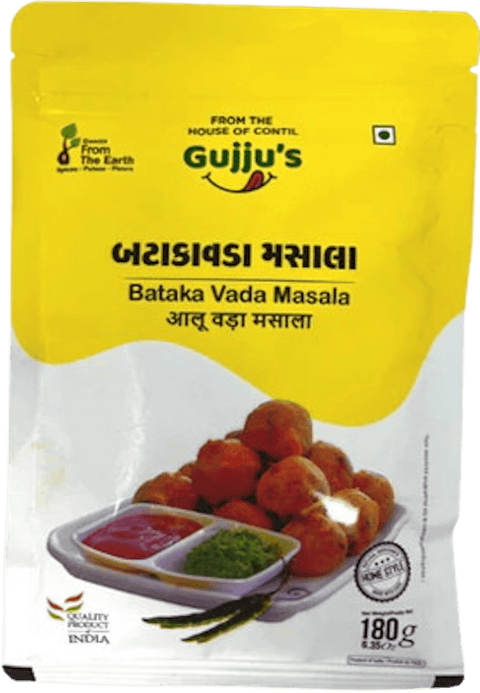 A packet of Gujju's Bataka Vada Masala from From The Earth of 180g