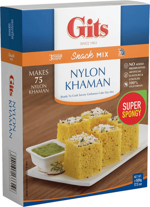 A packet of Nylon Khaman Mix from Gits of 500g