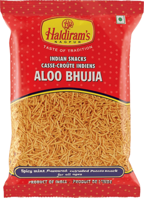 A packet of Aloo Bhujia from Haldirams of 1 kg