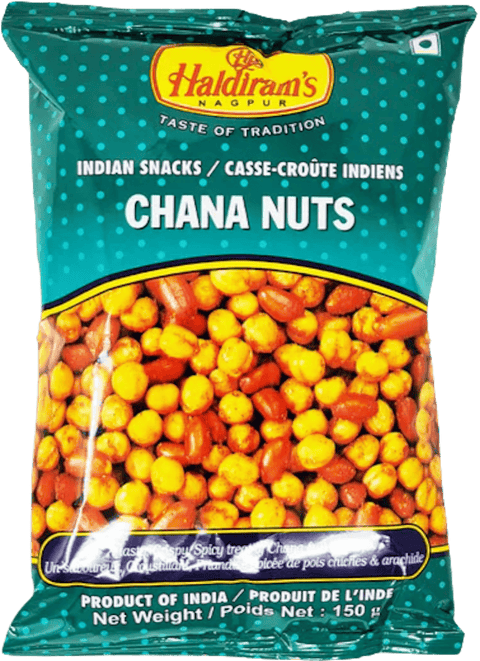 A packet of Chana Nuts from Haldirams of 150g