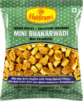 A packet of Mini Bhakarwadi from Haldirams of 150g