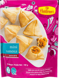 A packet of Mini Samosa from Haldirams of 150g