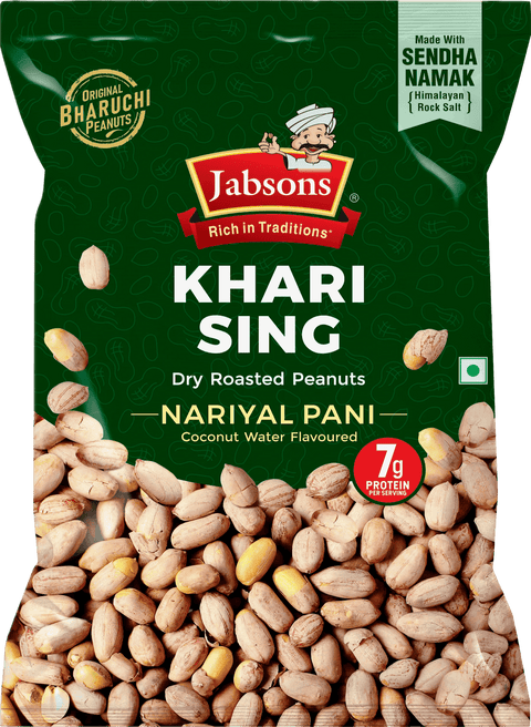 A packet of Nariyal Pani Khari Sing from Jabsons of 400g
