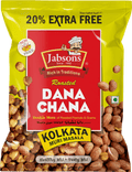 A packet of Roasted Dana Chana from Jabsons of 180g