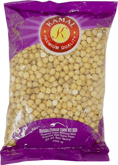 A packet of Mahabaleshwari Chana without skin from Kamal of 400g