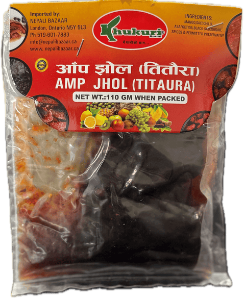 A packet of Aap Jhol Titaura from Khukuri of 110g