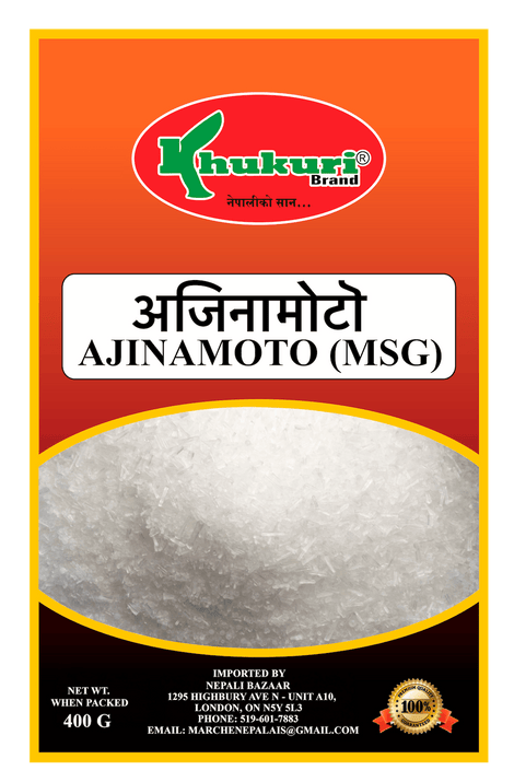 A packet of MSG (Ajinamoto) of 400g