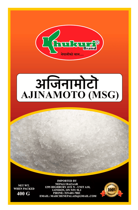 A packet of MSG (Ajinamoto) of 400g